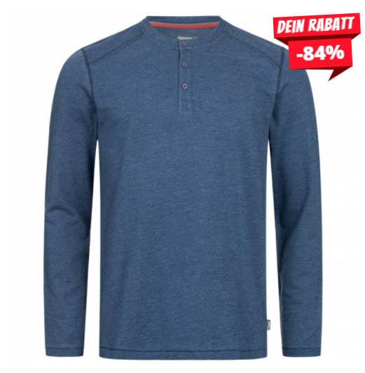 Bild zu Slazenger Herren Langarm Shirt Touch mit Knopfleiste (Blau oder Grau, Gr.: XS – L) für 7,94€ (VG: 16,82€)