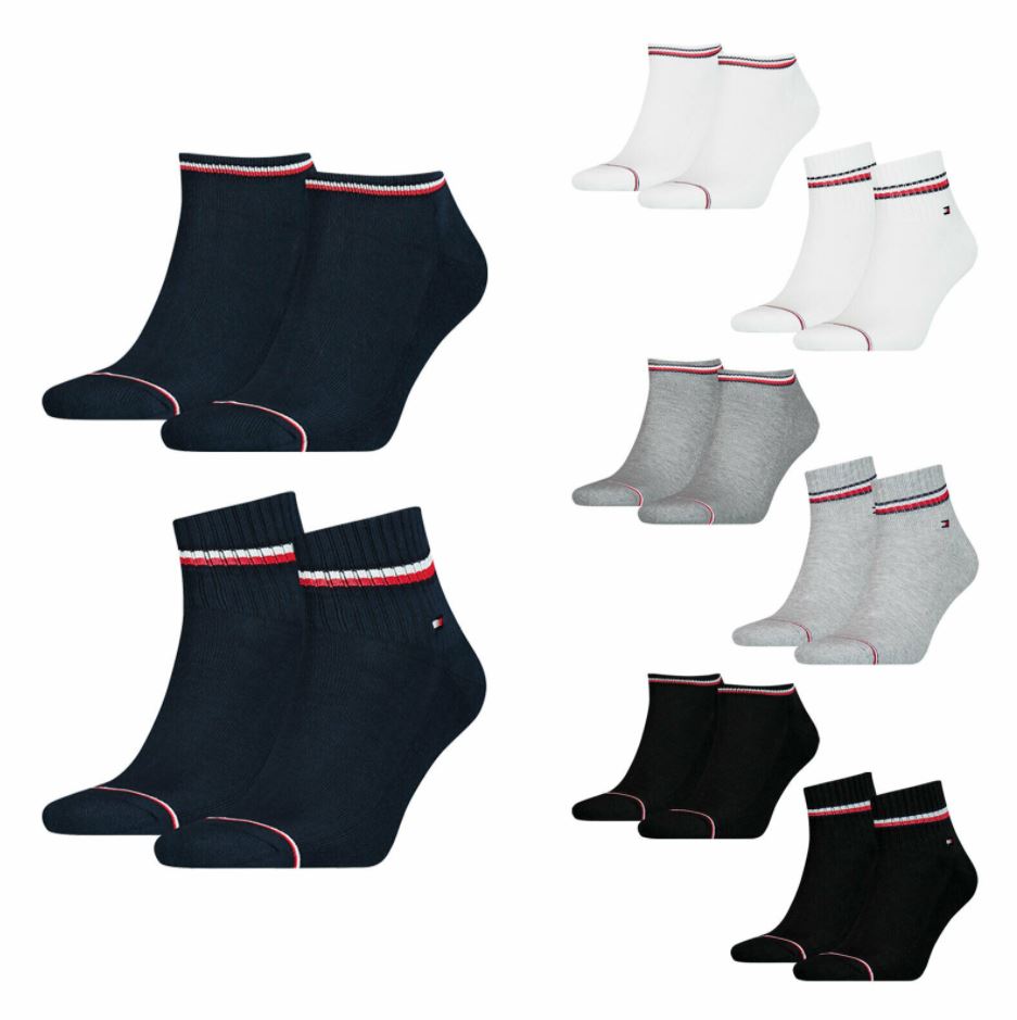 Bild zu 8er Pack Tommy Hilfiger Herren Iconic Sports Sneaker-/ Quartersocken (Gr. 39 – 49) für 29,59€ (VG: 37,99€)