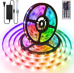 Bild zu AMBOTHER RGB LED Streifen mit Fernbedienung (2x5M, 300 (2×150) LEDs, selbstklebend) für 14,84€