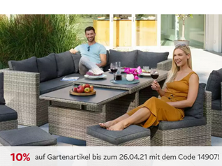 Bild zu [endet heute] Otto.de: 10% auf Gartenartikel, so z.B. 16teiliges Loungeset für 479,94€