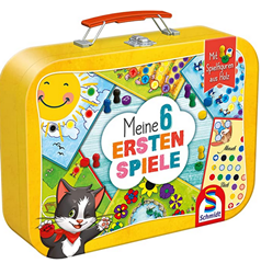 Bild zu [Prime] Schmidt Spiele 40591 – Meine 6 ersten Spiele im Metallkoffer, Kinderspielesammlung für 10,69€