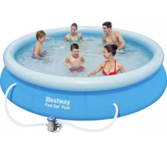 Bild zu Bestway Fast Set Pool (Ø 366 x 76 cm) Pool Set mit Filterpumpe für 61,88€ (VG: 77,10€)