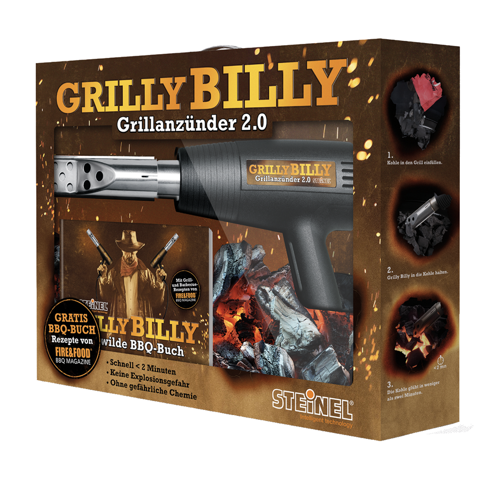 Bild zu Steinel Grillanzünder Grilly Billy 2.0 für 16,99€ (Vergleich: 28,98€)