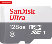 Bild zu SANDISK Ultra 128 GB Micro-SDXC Speicherkarte für 11€ (VG: 14,28€)