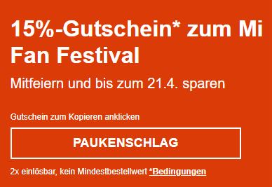 Bild zu eBay: 15% Rabatt auf zahlreiche Artikel von Xiaomi