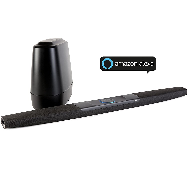 Bild zu Polk Audio Command Bar Soundbar mit Subwoofer und Amazon Alexa Sprachsteuerung für 254,79€ (Vergleich: 299€)