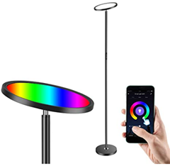 Bild zu Anten LED Stehlampe (dimmbar,  25W, App, kompatibel mit Alexa & Google) für 41,99€