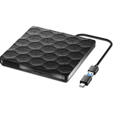 Bild zu URSICO Externes CD/DVD Laufwerk (USB 3.0, USB C) für 16,49€