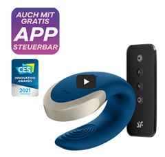 Bild zu Satisfyer ‚Double Love‘, 8,5 cm, mit App und Fernbedienung für 0€ (Vergleich: 39,95€)  – ab 29,95€ mitbestellbar