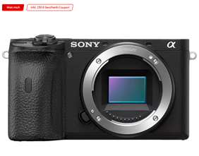 Bild zu [Top] SONY Alpha 6600 Body (ILCE-6600) Systemkamera, 7,6 cm Display Touchscreen, WLAN für 1.219€ + 150€ MediaMarkt Coupon (Vergleich: 1.348€)