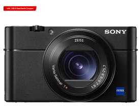 Bild zu SONY Cyber-shot DSC-RX100 VA Zeiss NFC Digitalkamera Schwarz, 2.9x opt. Zoom, Xtra Fine/TFT-LCD, WLAN für 675€ + 100€ MediaMarkt Gutschein