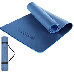 Bild zu KINBETA Yogamatte rutschfest mit Trageband (183 x 61 x 0,6 cm) für 12,19€