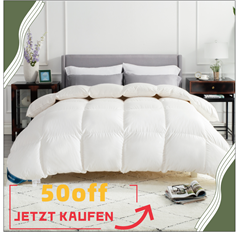 Bild zu BEDSURE Daunendecke 135×200 (zwei verschiedene Wärmegrade) mit 50% Rabatt