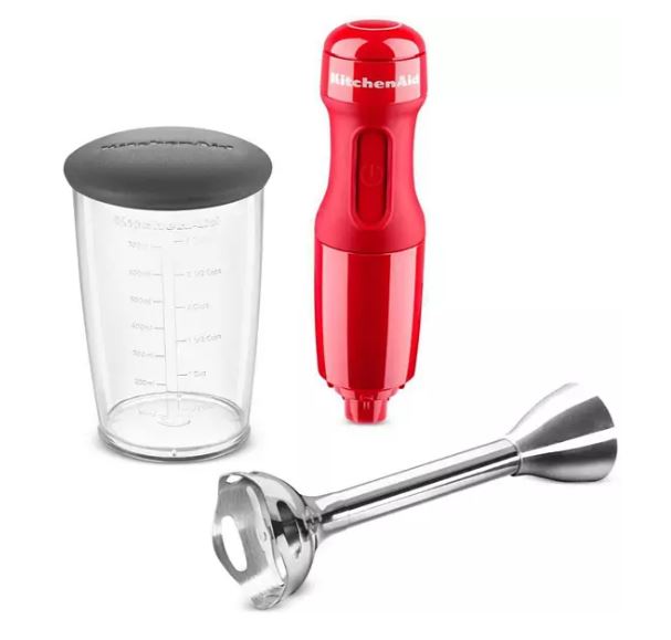 Bild zu KitchenAid 5KHB2570HESD Queen of Heart Stabmixer in Rot mit Mixkrug für 69,99€ (VG: ab 79,90€)