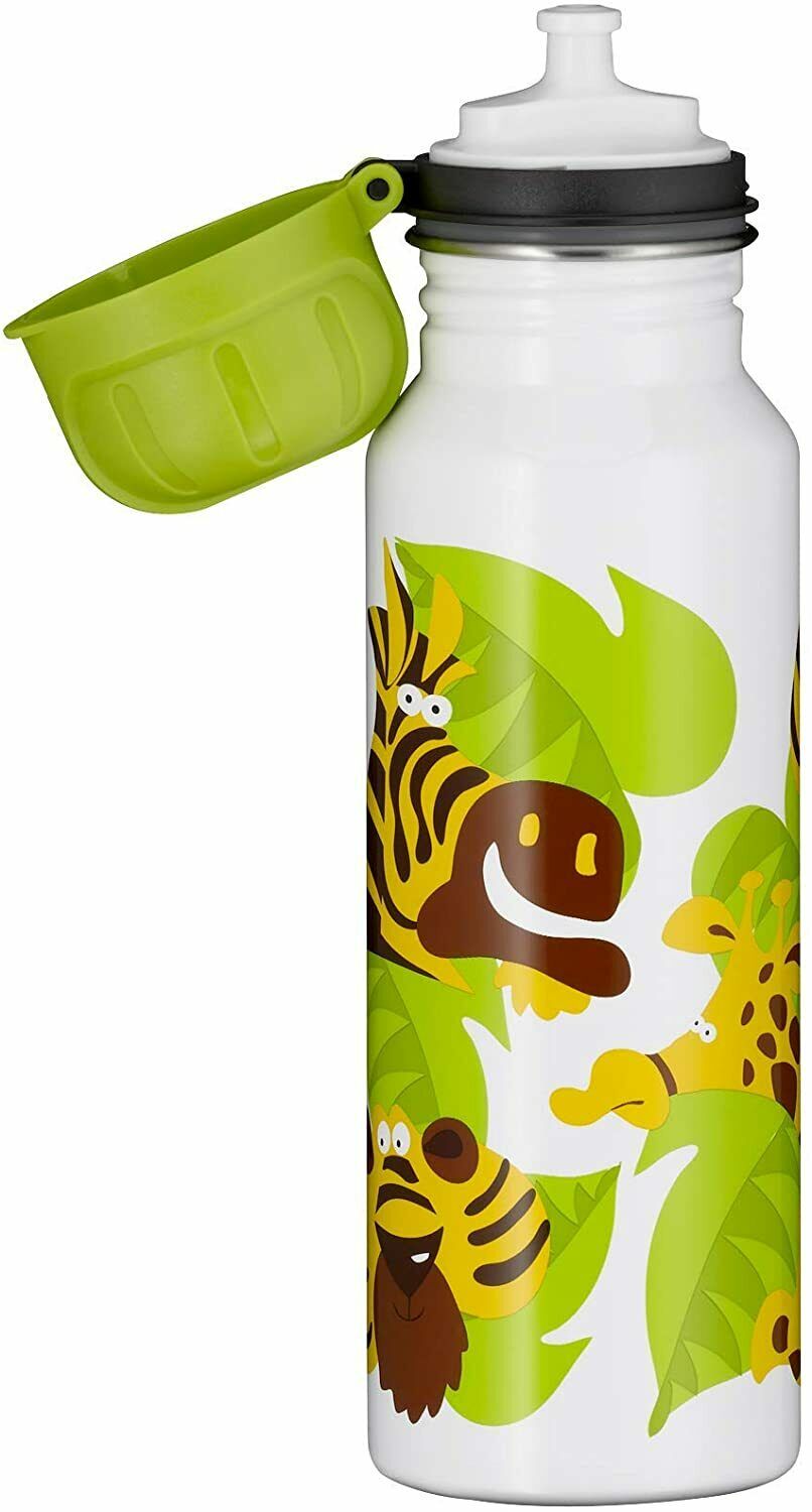 Bild zu Alfi Edelstahl-Trinkflasche Wild Jungle für Kinder im 3er Pack für 9,99€