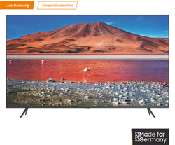 Bild zu SAMSUNG GU65TU7199 LED TV (Flat, 65 Zoll / 163 cm, UHD 4K, SMART TV) für 589€ inkl. Versand (VG: 649€)