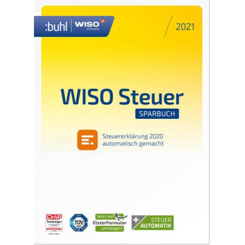 Bild zu WISO Steuer-Sparbuch 2021 (für Steuerjahr 2020), Download (Key) für Windows oder Mac für je 18,99€ (VG: 22,99€)