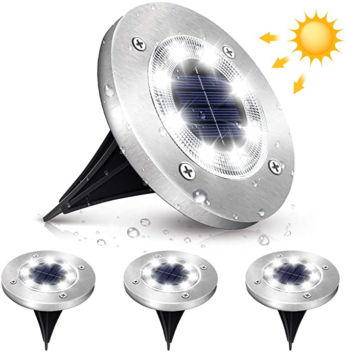 Bild zu 4er Set Elfeland Solar-Bodenleuchten (IP 65, 6000K) für 11,33€