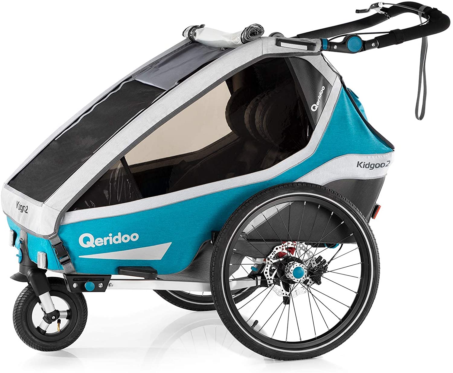 Bild zu [nur heute]Kinderfahrradanhänger Qeridoo Kidgoo2 Sport (2020) für 539,99€ (Vergleich: 593,10€)