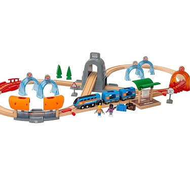 Bild zu Brio World 33972 Smart Tech Sound Action Tunnel Reisezug-Set für 81,99€ (Vergleich: 100,63€)