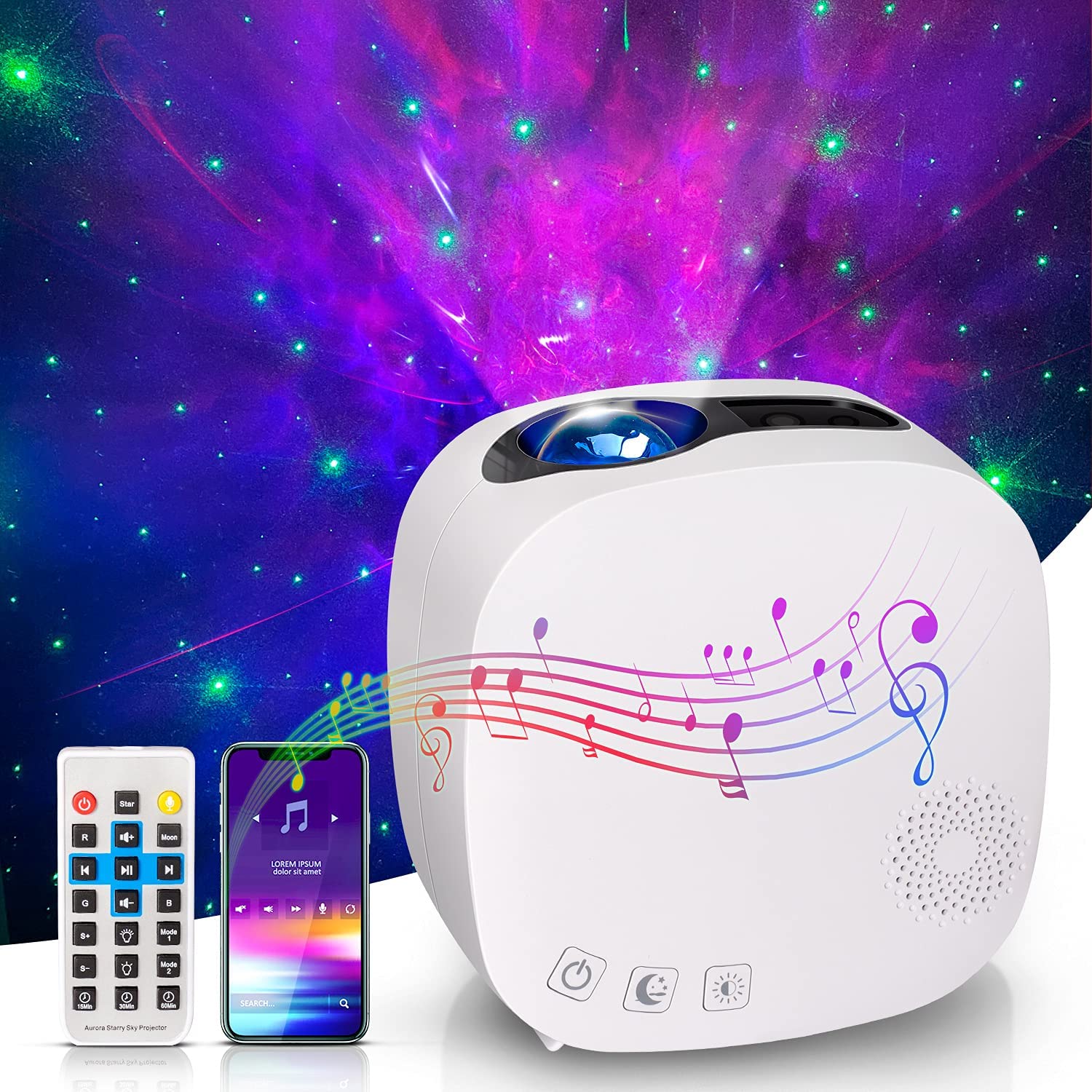 Bild zu GIANTARM Starry Sternenhimmelprojektor mit Bluetooth-Lautsprecher für 25,99€