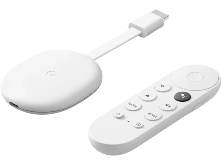 Bild zu GOOGLE Chromecast mit Google TV Streaming Player für 59,49€ inkl. Versand (VG: 69,99€)