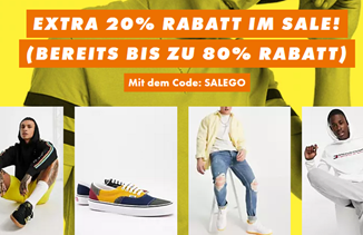 Bild zu Asos: Sale mit bis zu 80% Rabatt + 20% Rabatt Extra