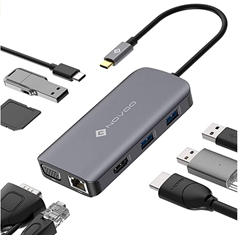 Bild zu NOVOO USB C Hub Adapter 9-in-1 für 33,59€