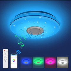 Bild zu KINGSO Bluetooth LED Deckenleuchte (24W, 3000LM, Fernbedienung, Lautsprecher, IP54) für 25,99€ inkl. Versand