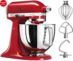 Bild zu KitchenAid Küchenmaschine Artisan 5KSM125EER (300 W, 4,8 l Schüssel, Empire Rot) für 399€ (VG: 499€)