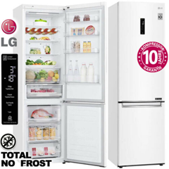 Bild zu LG Kühl-Gefrierkombination (NoFrost, 203cm, 60cm breit, Kühlen 277L, Gefrieren 107L) für 444€ inkl. Versand (VG: 579,99€)