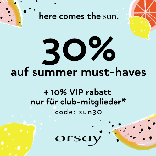 Bild zu Orsay: 30% Rabatt auf Summer Must-Haves + 10% Extra-Rabatt für VIP-Kunden