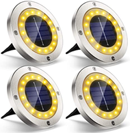 Bild zu 4x VIRIDI Solarleuchten für Außen (Edelstahl, IP65, warmweiss, 16 LED) für 11,49€