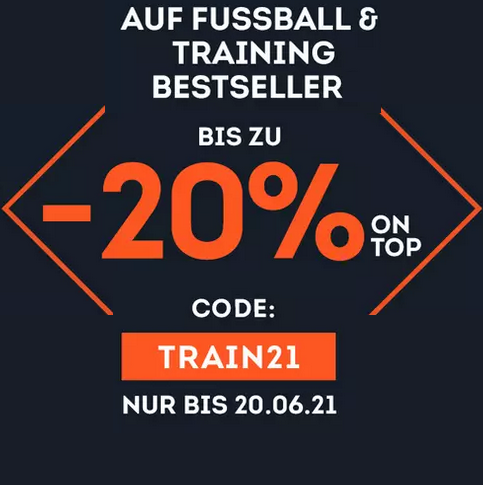 Bild zu SportScheck: Bis zu 20% Extra-Rabatt auf Fussball- und Training-Bestseller