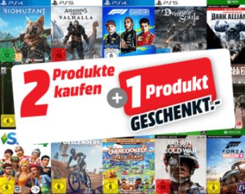 Bild zu MediaMarkt: 2 Spiele kaufen + 1 Spiel geschenkt (PS4, PS5, Xbox und PC)