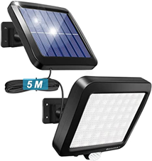 Bild zu LED Solarlampe für Außen mit Bewegungsmelder (6000K, IP65, 300lm) für 9,14€