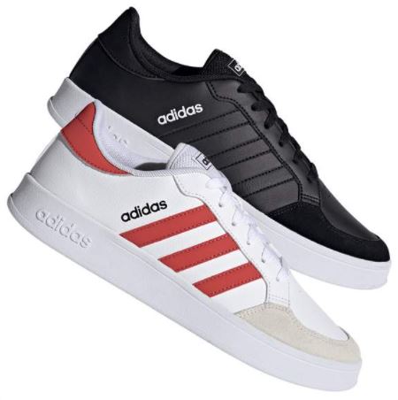 Bild zu adidas Breaknet Sneaker in Schwarz oder Weiß/Rot (Gr. 40 2/3 – 47 1/3) für 32,95€ (VG: 43,94€)