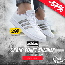 Bild zu SportSpar: adidas Grand Court Damen Sneaker (Gr. 36 – 44, 2 Farben) für 33,94€ (VG: 48,95€)