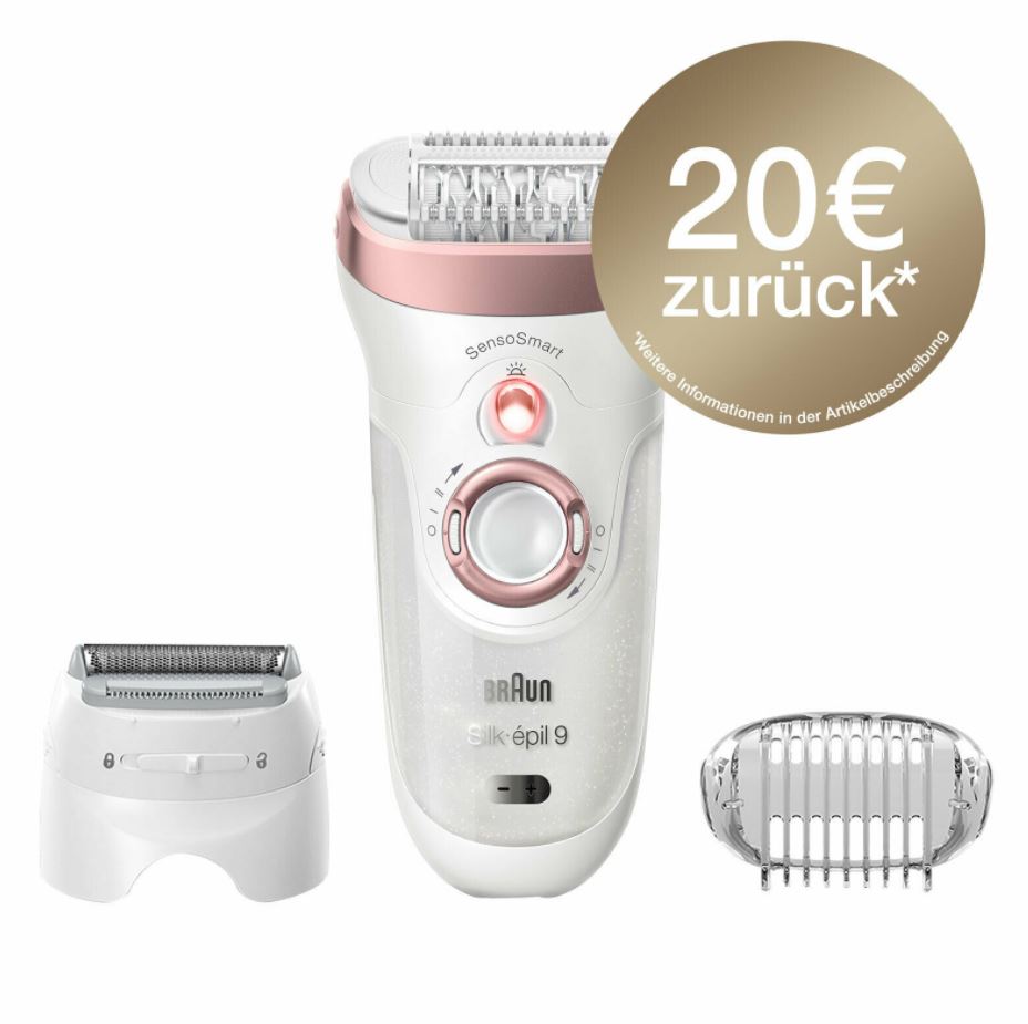 Bild zu Braun Silk-epil 9-720 SensoSmart Epilierer Haarentferner für 80,91€ (VG: 84,99€) + 20€ Cashback