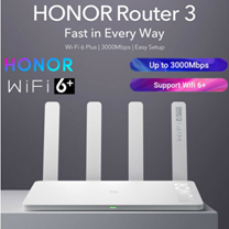 Bild zu Honor WLAN Router 3 (WiFi 6+ Dual Core 3000M Gigabit 2.4G/5G) für 44,90€ (VG: 53€)