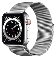 Bild zu Amazon.es: Apple Watch Series 6 LTE Silber Edelstahl 44mm Milanaise für 691,84€ (Vergleich: 798€)
