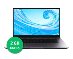 Bild zu Huawei Matebook D15 (AMD Ryzen 5 3500U) für 25€ inkl. o2 Allnet mit 15GB LTE für 25,99€/Monat