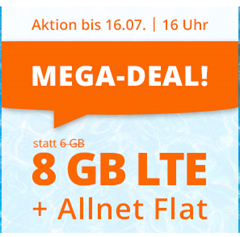 Bild zu o2 Tarif mit einer 8GB LTE Datenflat, SMS und Sprachflat für 7,99€/Monat.