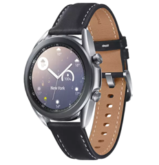 Bild zu Samsung Galaxy Watch 3 (41 mm, Edelstahl, Echtleder, Mystic Silver/Black) für 199€ (Vergleich: 232,98€)