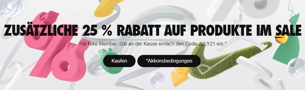 Bild zu [verlängert] Nike: 25% Extra-Rabatt auf bereits um bis zu 50% reduzierte Artikel