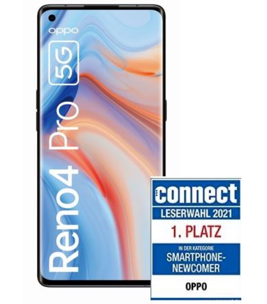 Bild zu OPPO Reno 4 Pro 5G Space Black 256GB für 339€ (VG: 390,90€)