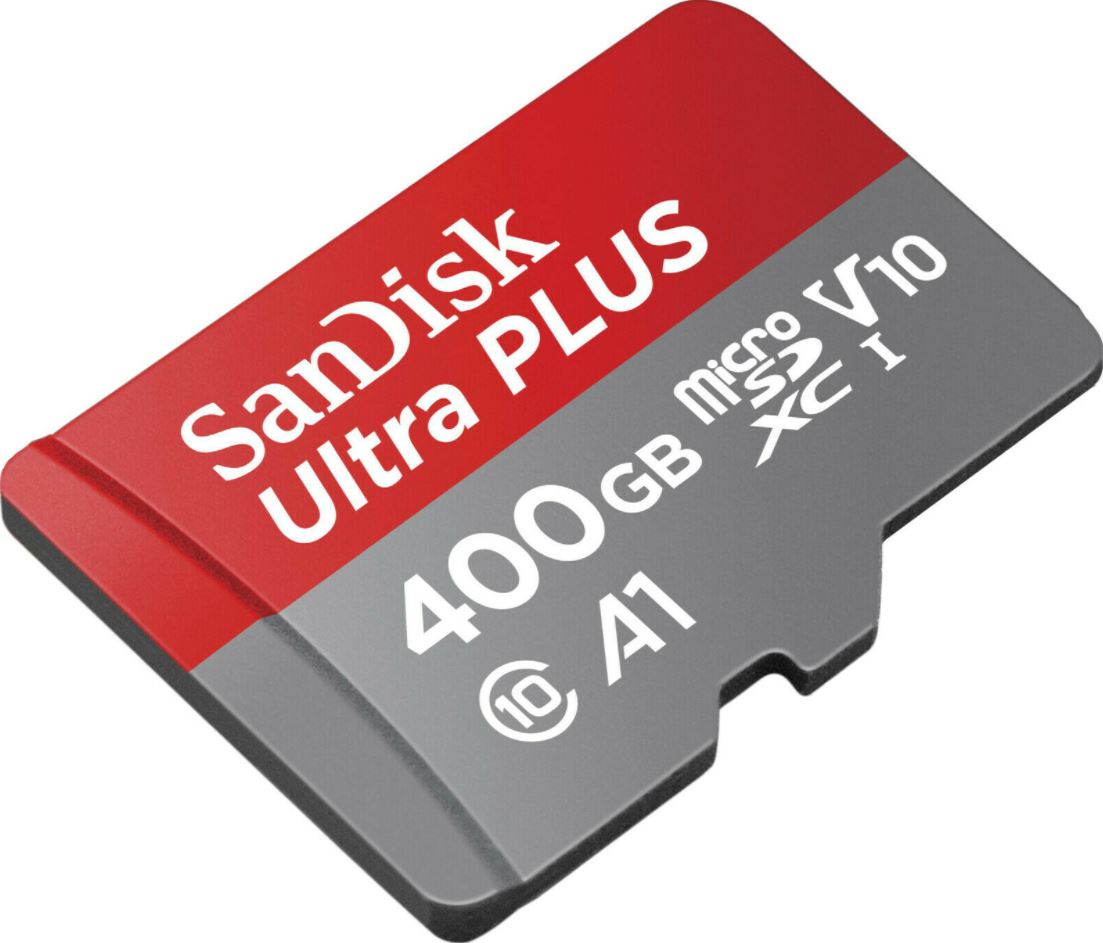 Bild zu SANDISK Ultra PLUS 400 GB microSD Karte für 39€ (VG: 49,89€)