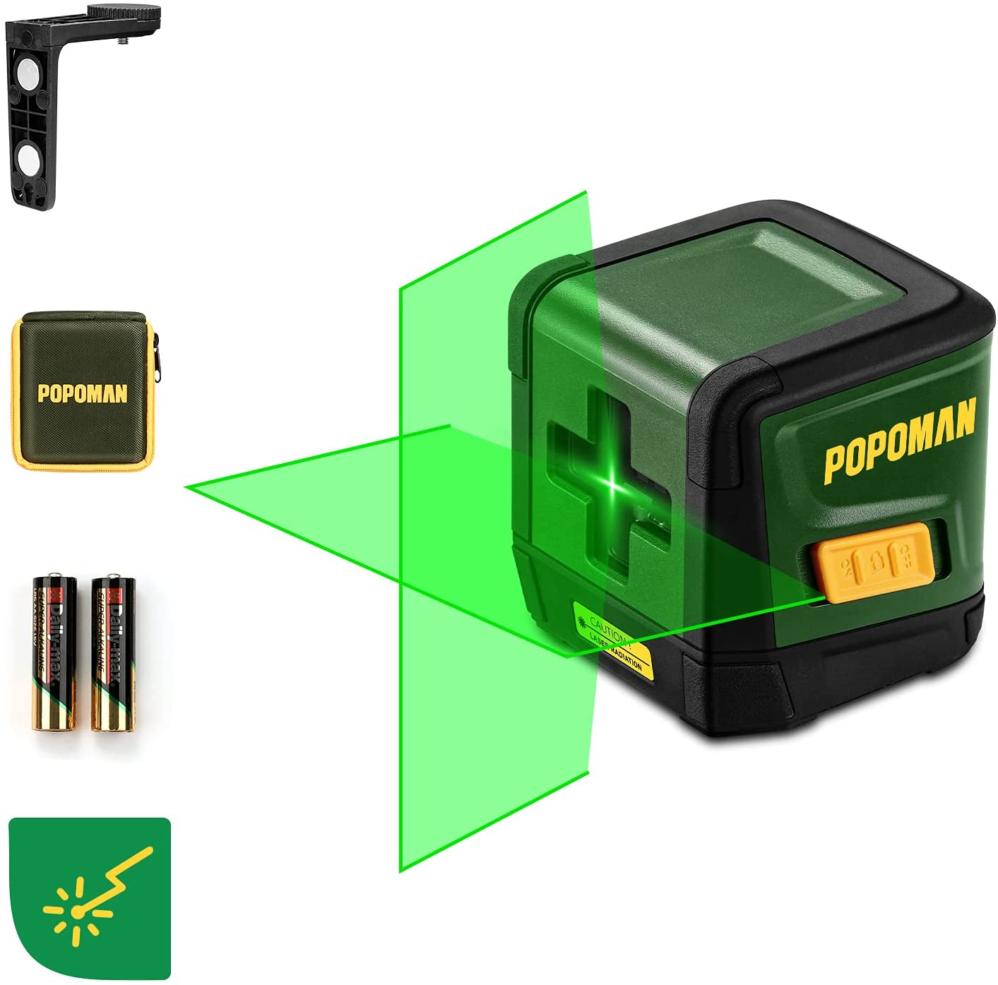 Bild zu Selbstnivellierender Kreuzlinienlaser POPOMAN TPLL01D für 29,99€