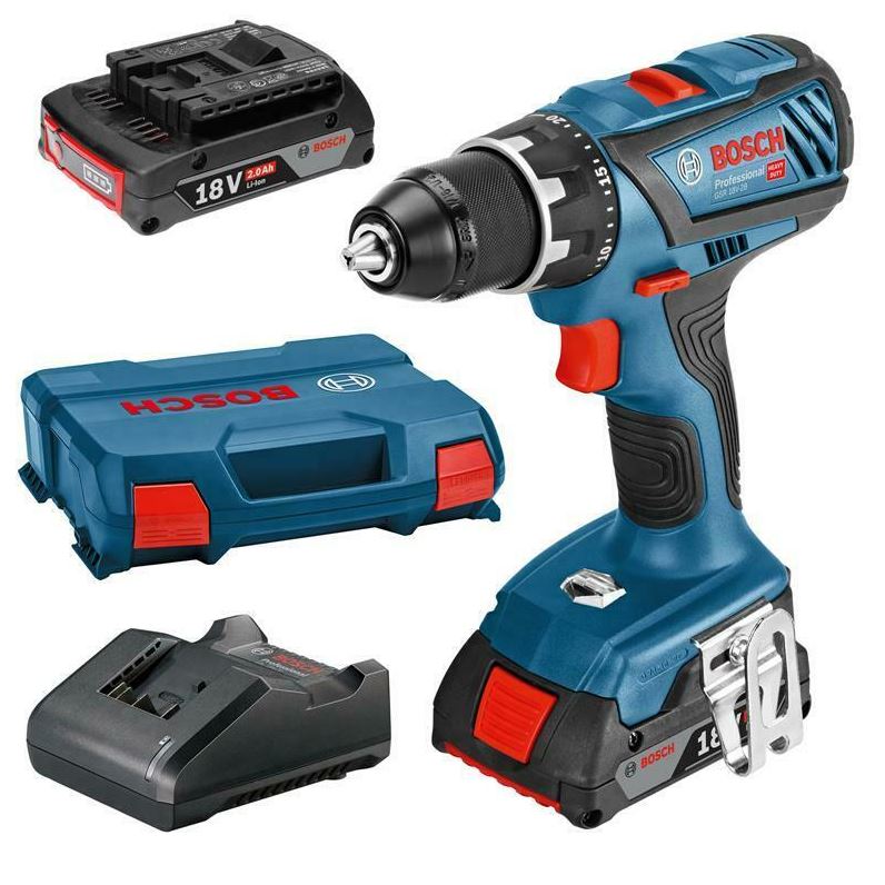 Bild zu Bosch Akku-Bohrschrauber GSR 18V-28 inkl. 2 Akkus 2,0 Ah, Ladegerät, L-Case für 159,99€ (VG: 179€)