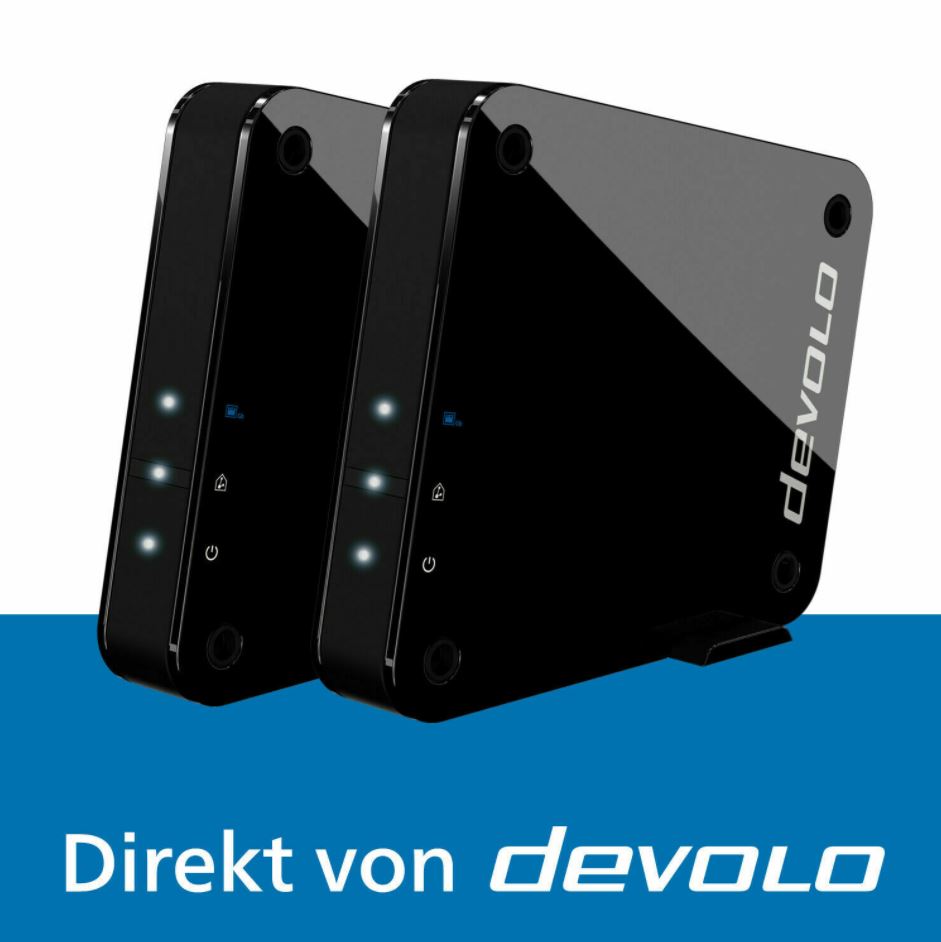 Bild zu DEVOLO 9855 GigaGate Starter Kit (WLAN Bridge 2000 MBit/s 2.4 GHz, 5 GHz) für 109,99€ (VG: 202,99€)